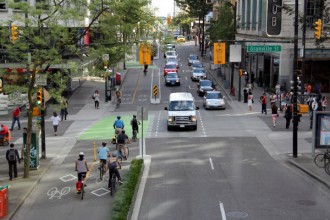 In Vancouver transit, TOD, and a bikeway network is getting big results