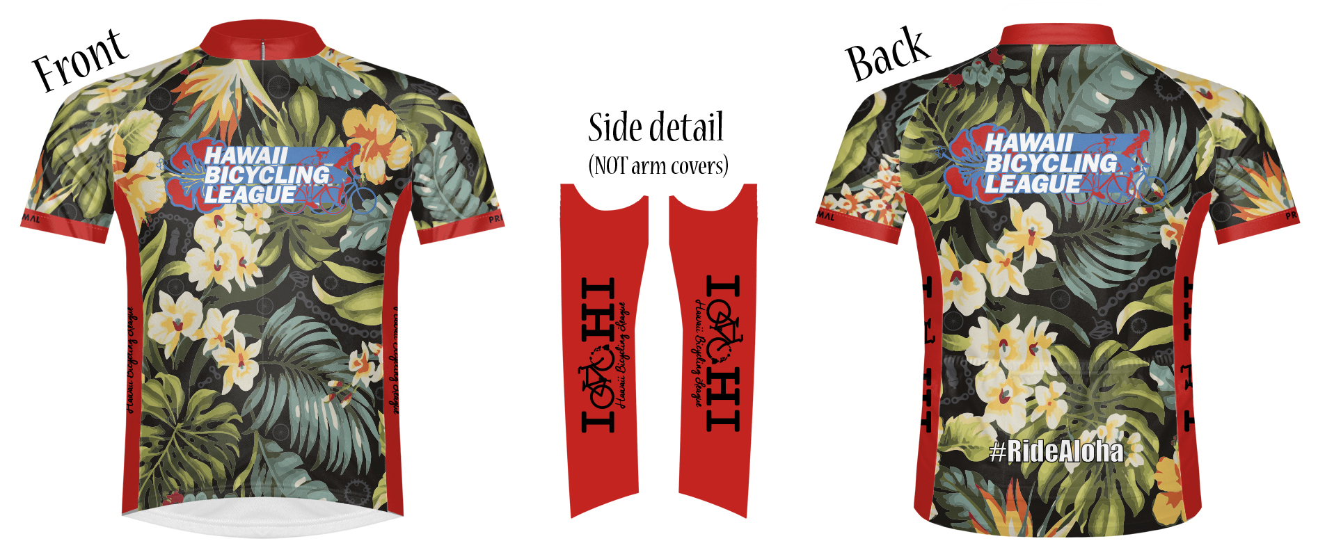 hawaiian shirt cycling jersey