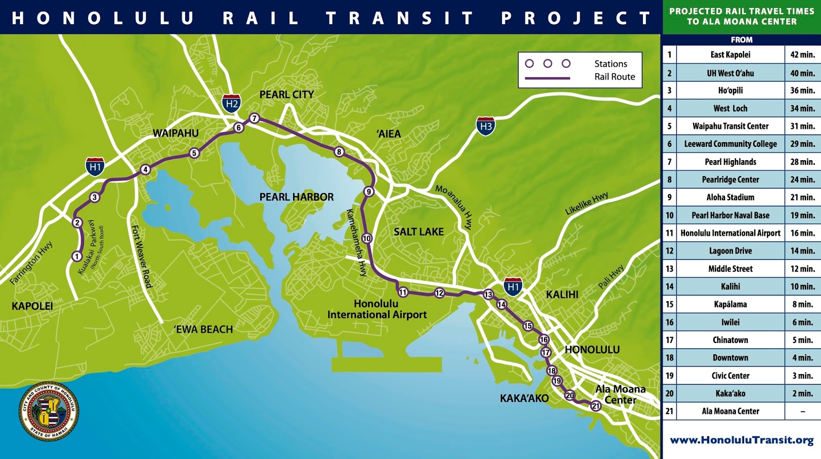 Fantasy map Honolulu metro map by 2025 r/transit