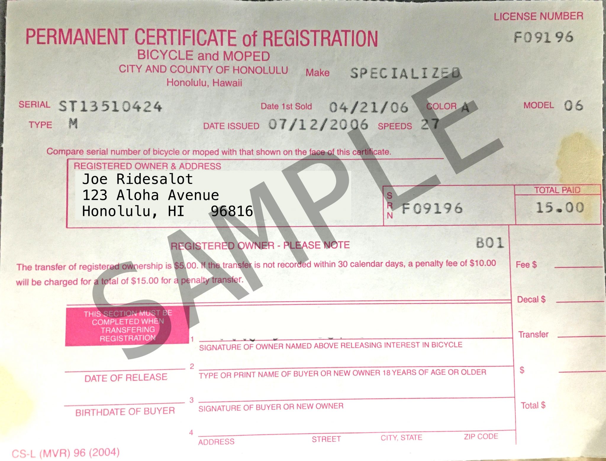 How To Register Your Bike Hawaii Bicycling League